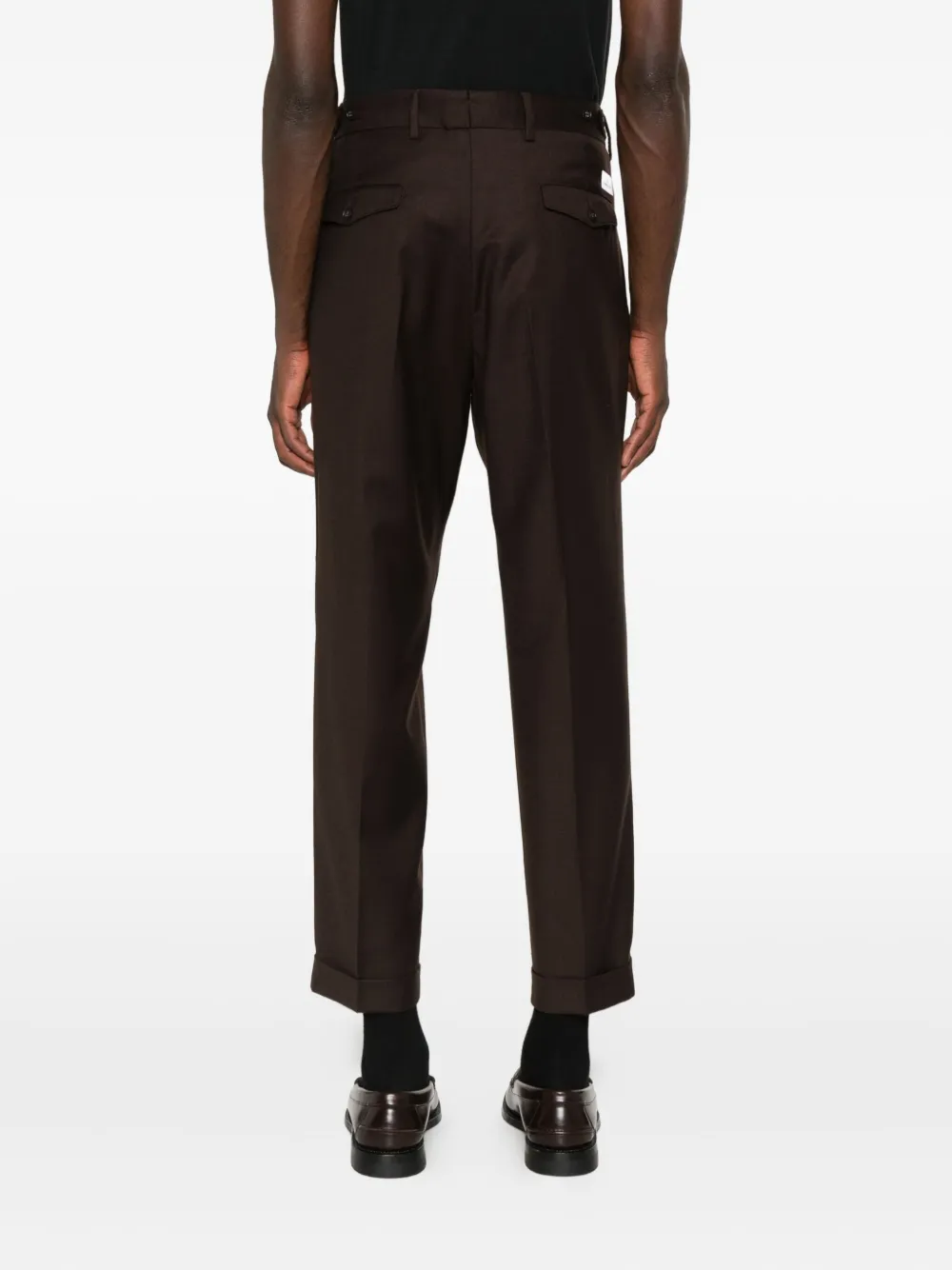 Manuel Ritz Double-pleat Trousers In Black