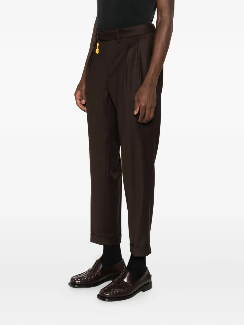 Manuel Ritz Double-pleat Trousers In Black