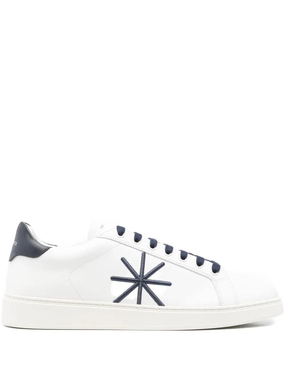 Manuel Ritz Leather Sneakers In White