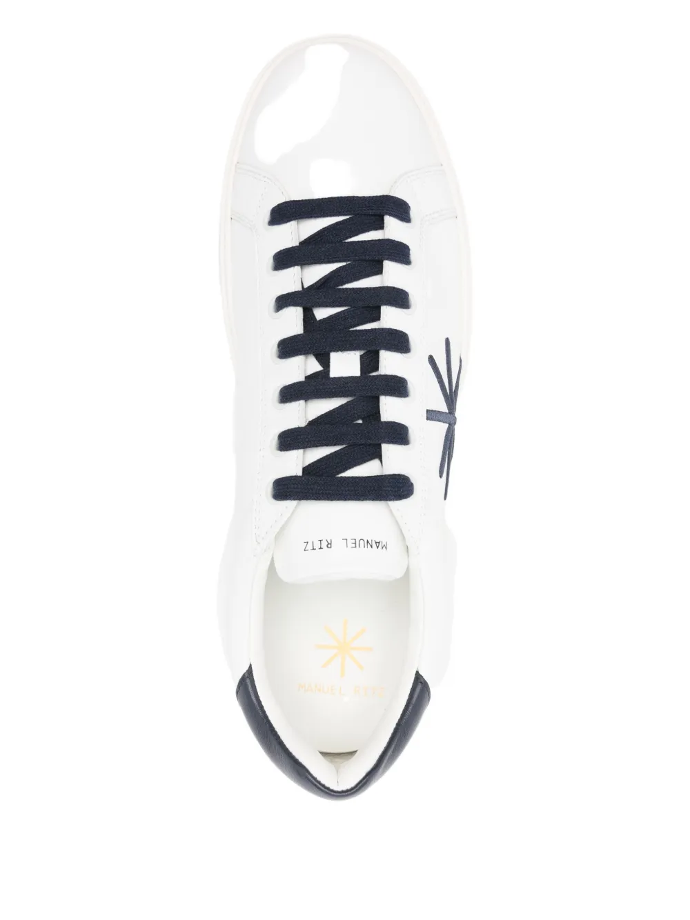 Manuel Ritz Leather Sneakers In White