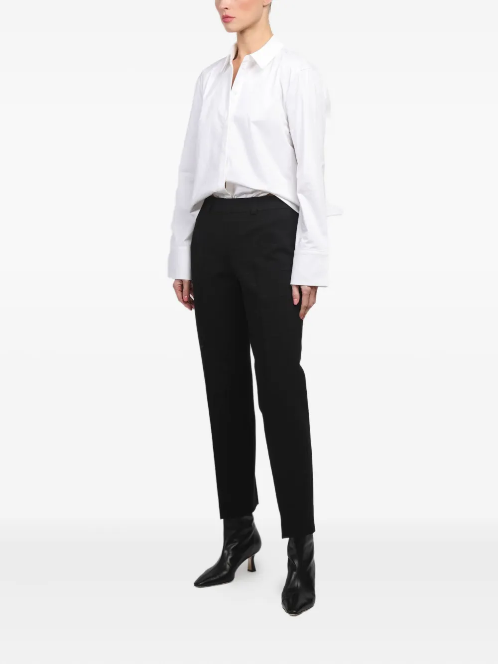 High Sport Check-pattern Trousers In Black