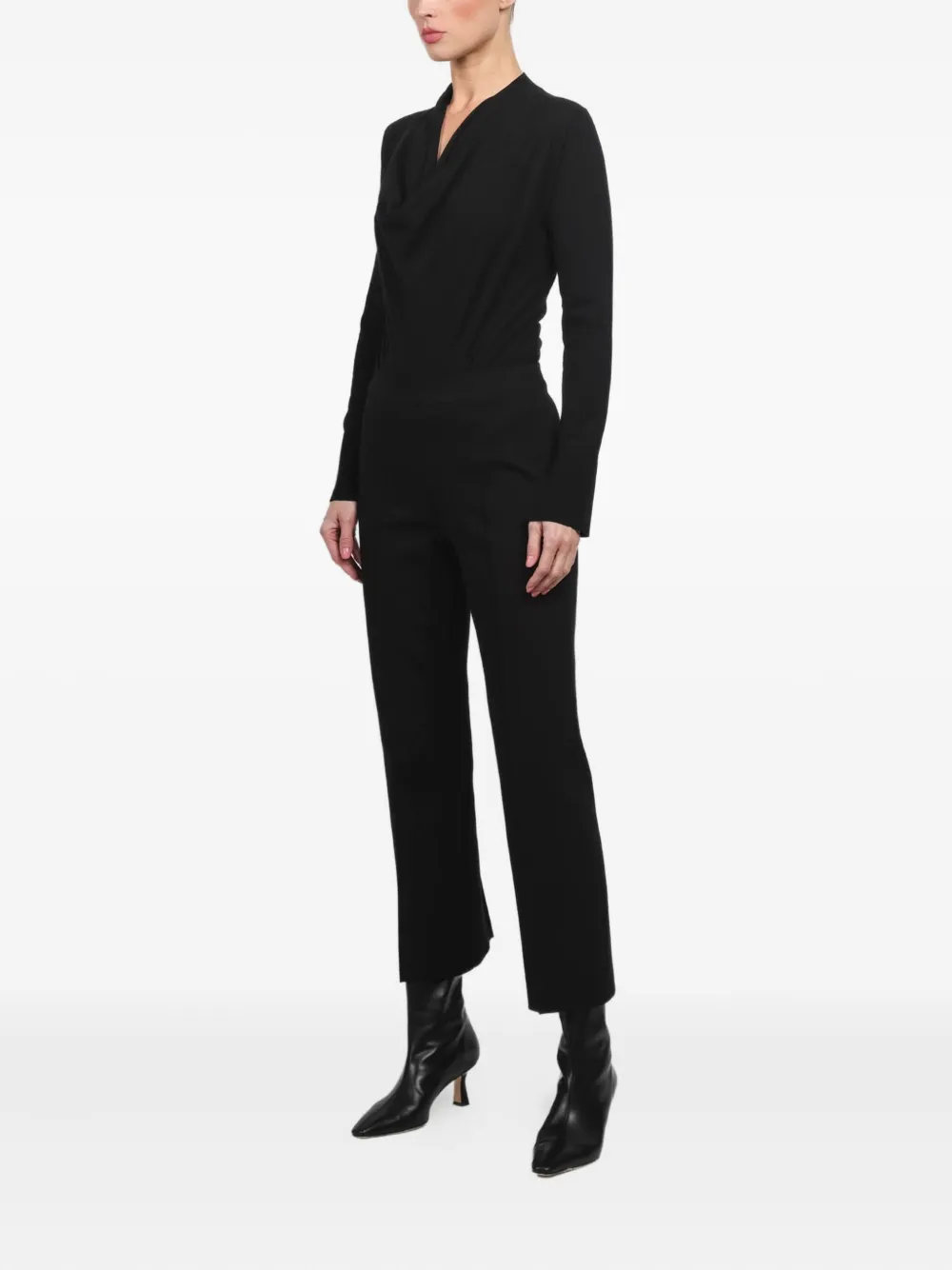 High Sport Seam-detail Trousers In Black