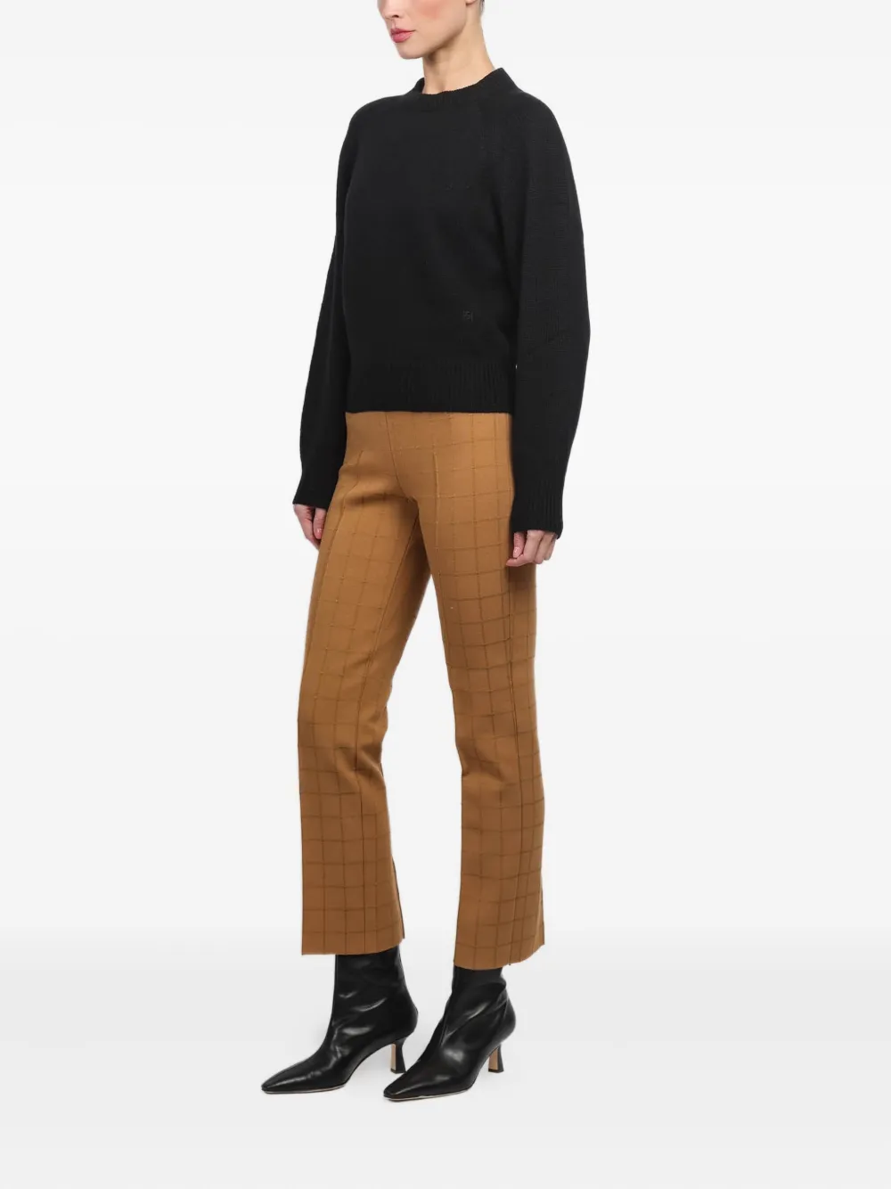 High Sport Ribbed-trim Sweater In Black