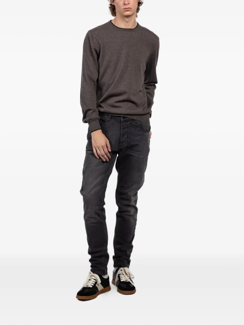 Gran Sasso crew-neck sweater - Bruin
