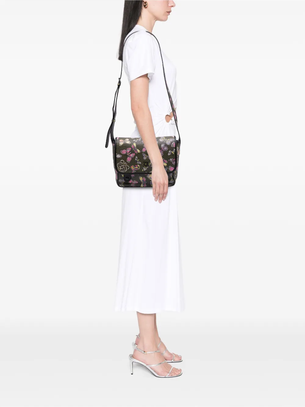 Loewe Pre-Owned bandolera Tales of Spain Butterfly Printed de piel con anagrama 2010-2025 | Pre-owned | Image 2