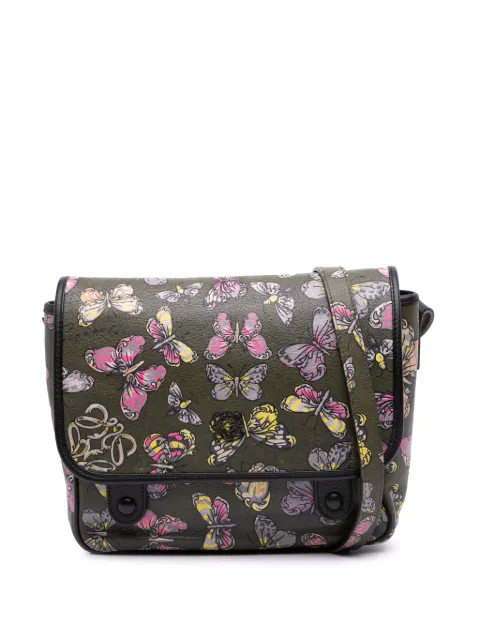 Loewe Pre-Owned 2010-2025 Tales of Spain Butterfly Printed Leather Anagram crossbody bag