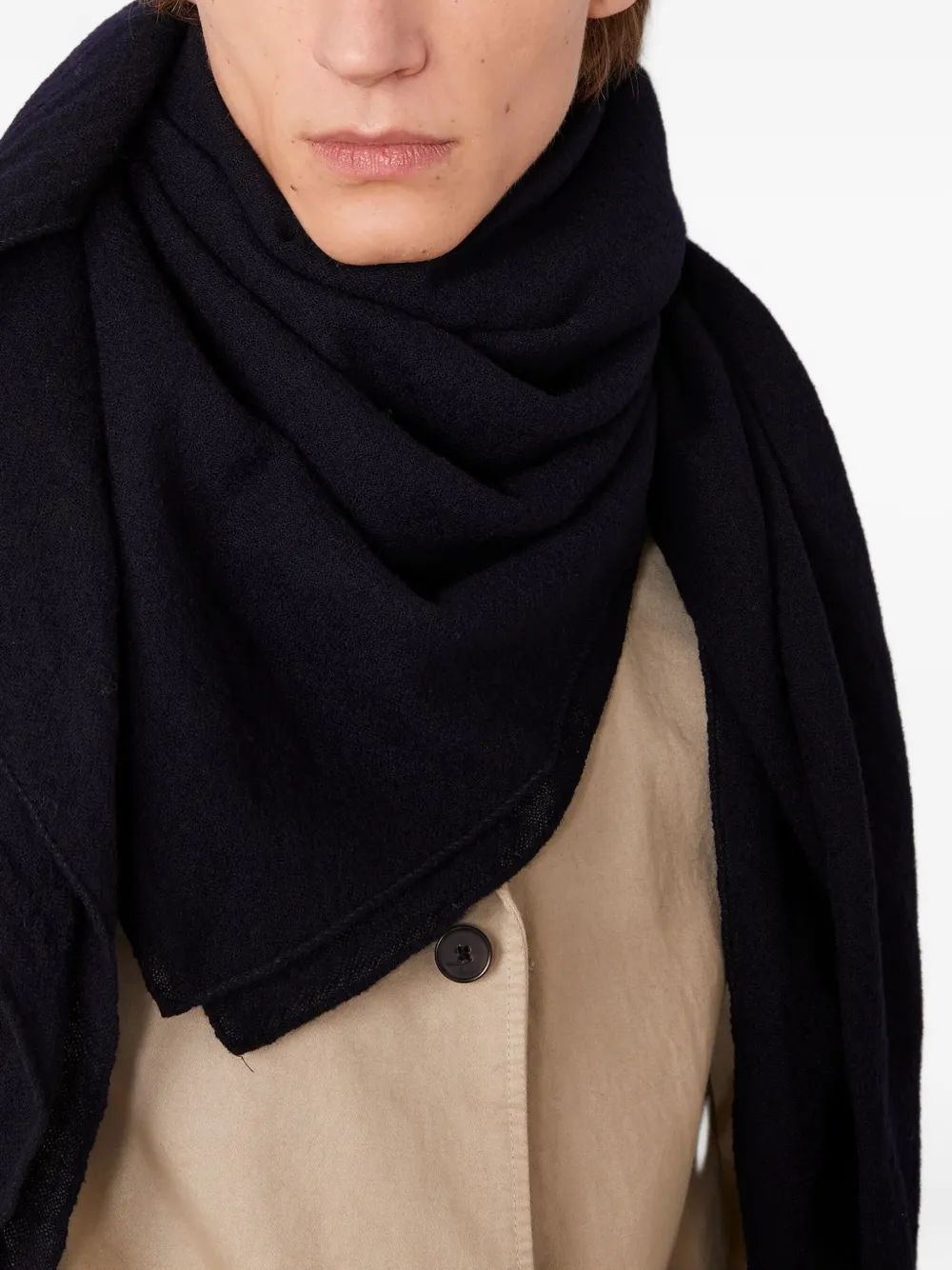 Officine Generale Wollen sjaal - Blauw