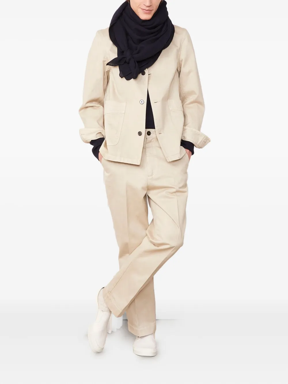 Officine Generale Wool Scarf In Black