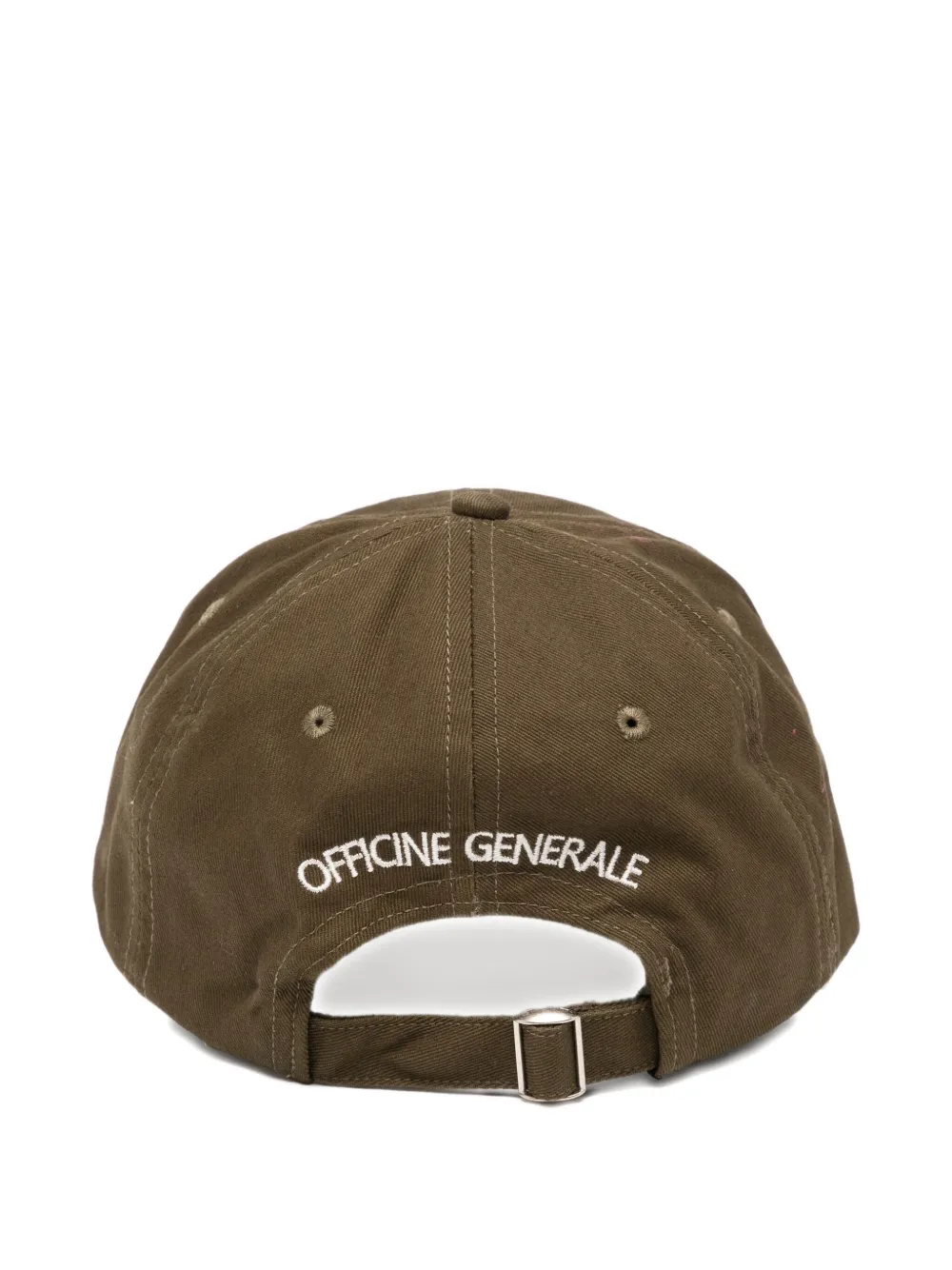Officine Generale Honkbalpet met geborduurd logo - Groen