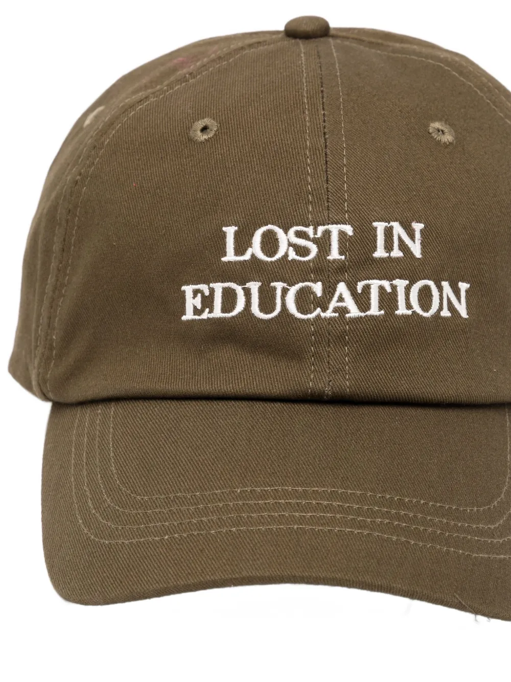 Officine Generale Logo-embroidered Cap In Brown