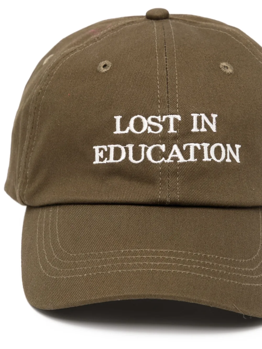 Officine Generale Honkbalpet met geborduurd logo Groen