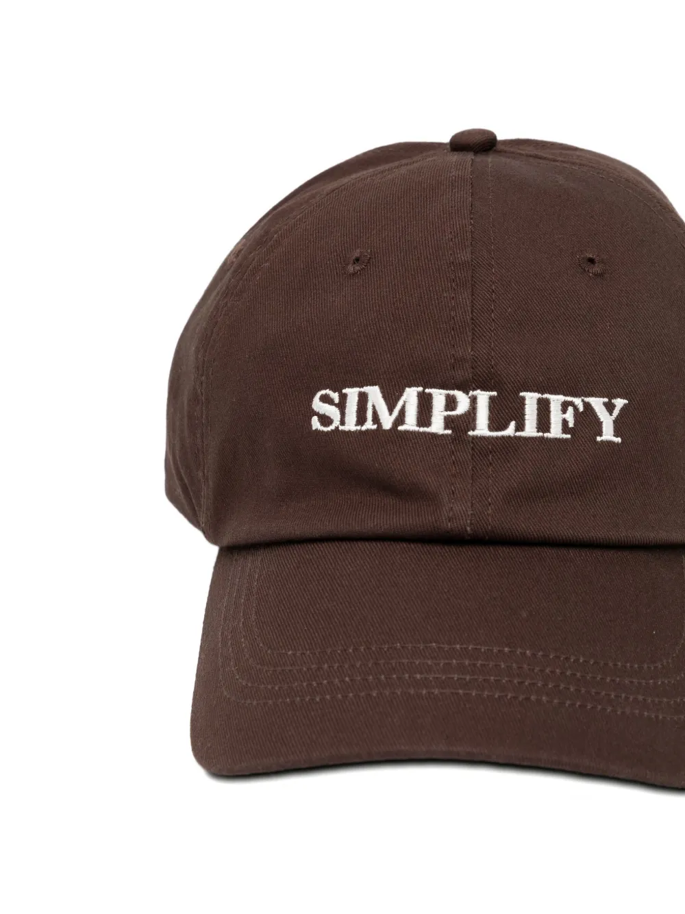 Officine Generale Logo-embroidered Cap In Brown