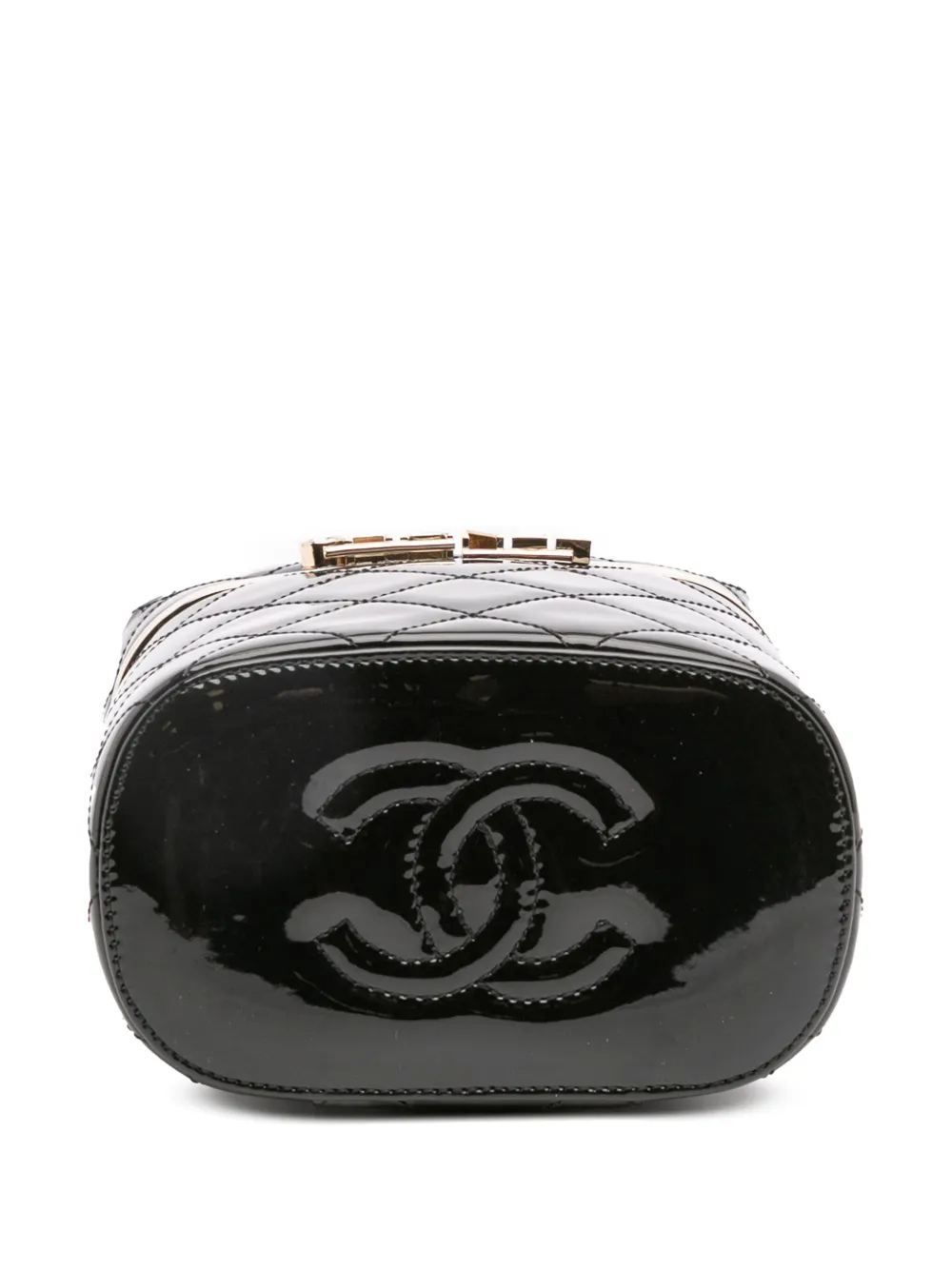 poo 様♡CHANEL バニティ　マトラッセ　スエード　チェーンバッグ CHANEL Pre-Owned 2021-2025 マトラッセ パテント ロゴ チェーン