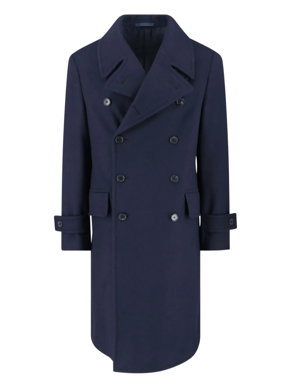 Caruso double-breasted wool coat | Blue | Image 1