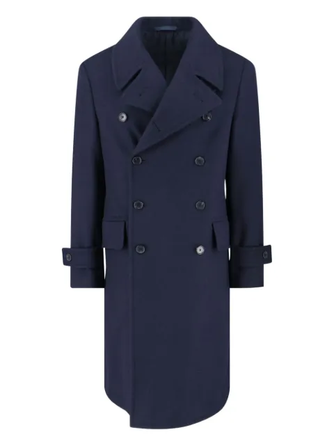 Caruso double-breasted wool coat
