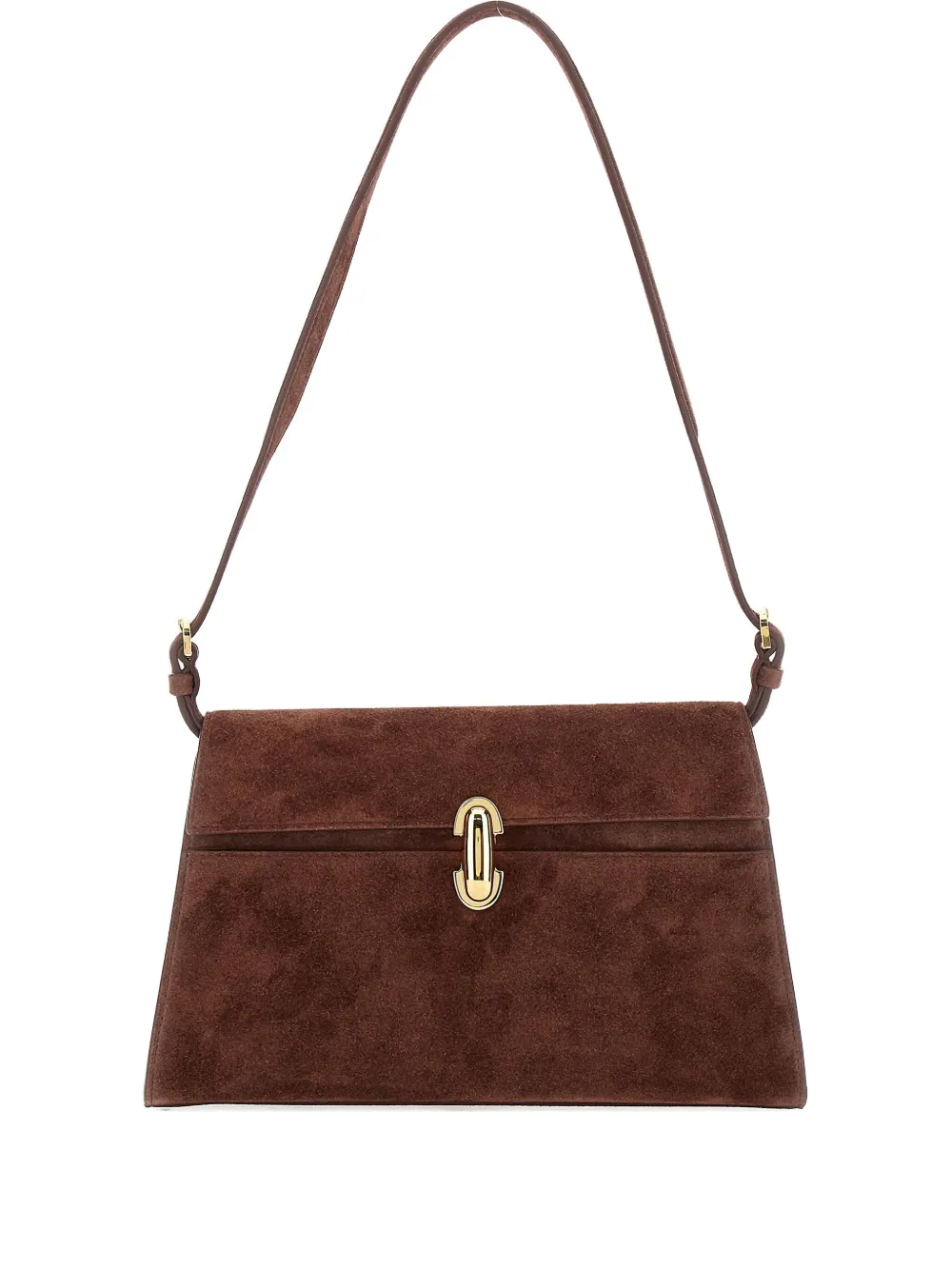 Savette  Symmetry suede shoulder bag | Brown | Image 1