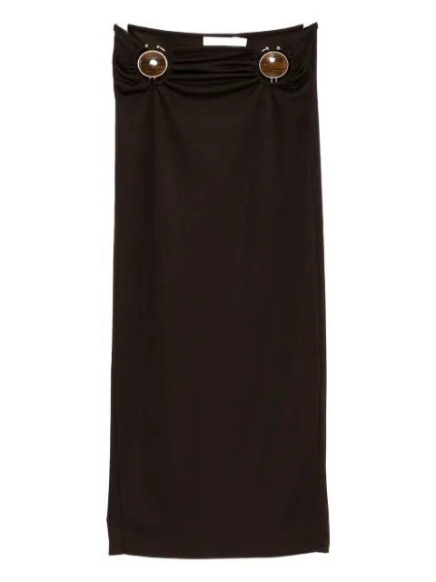Christopher Esber mineral-stone ruched skirt