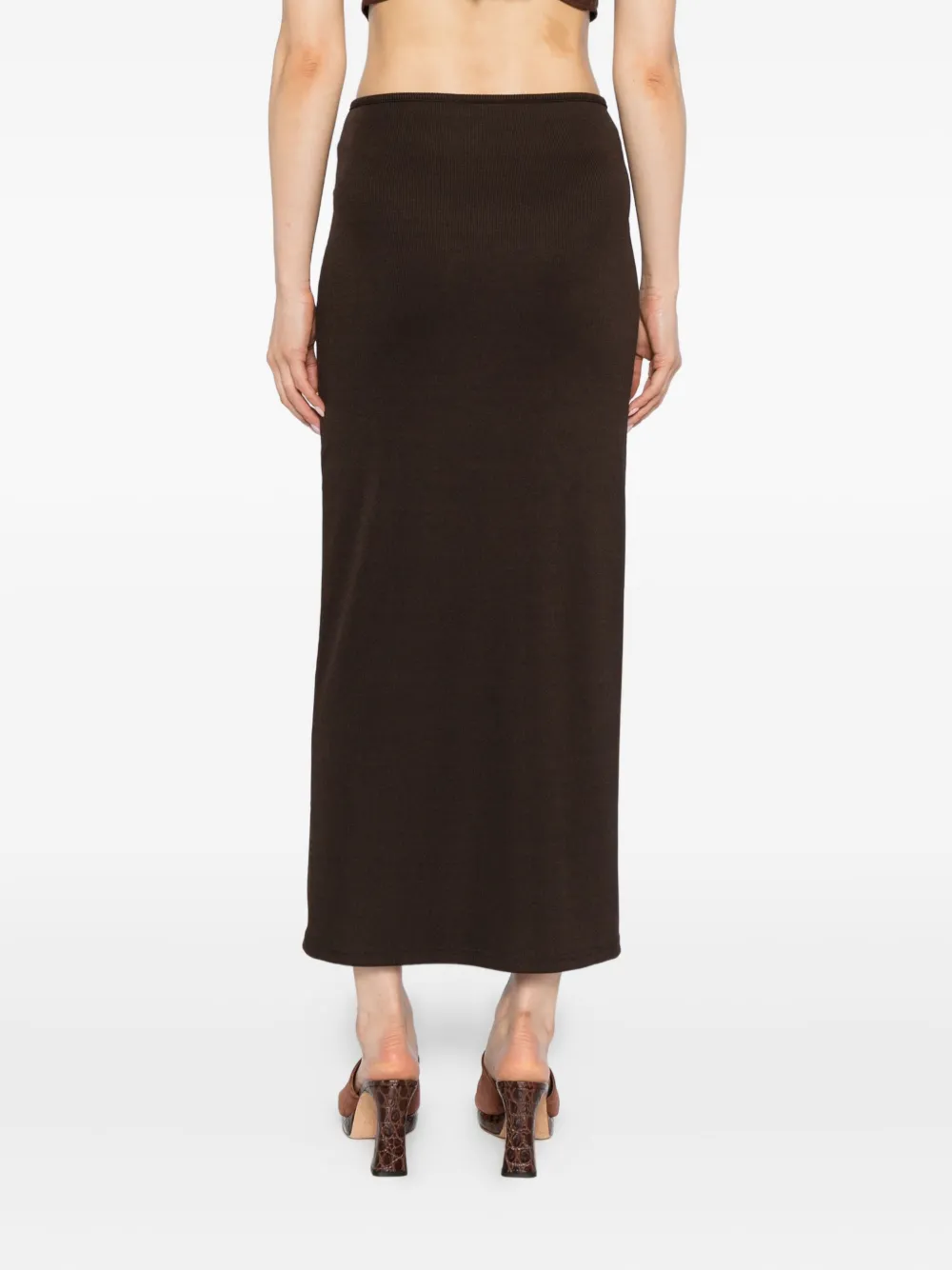 Christopher Esber Mineral-stone Ruched Skirt In Multi
