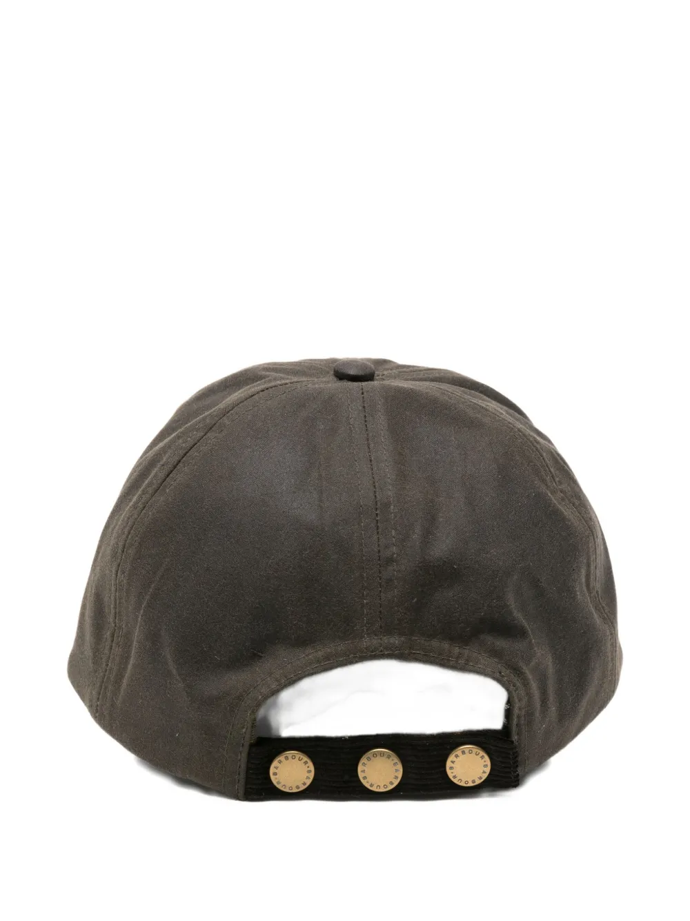 Barbour corduroy panelled cap - Groen