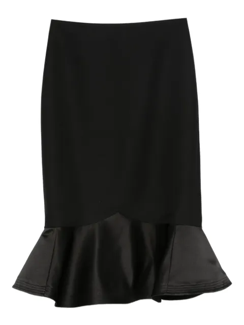 FENDI falda midi con volantes