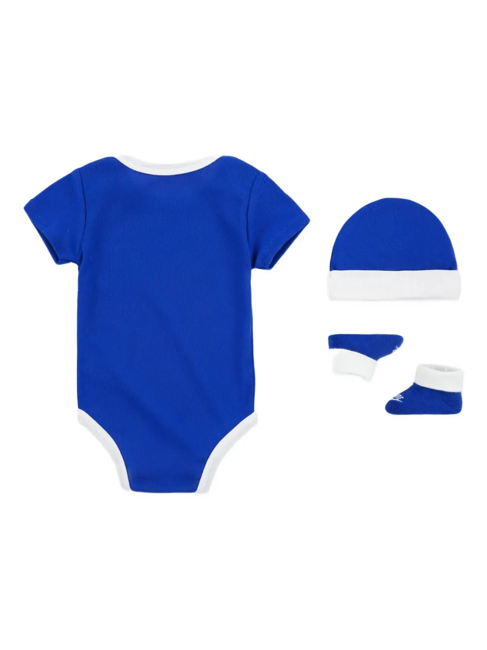Nike Logo-print Bodysuit Set (set Of Three) In Blue