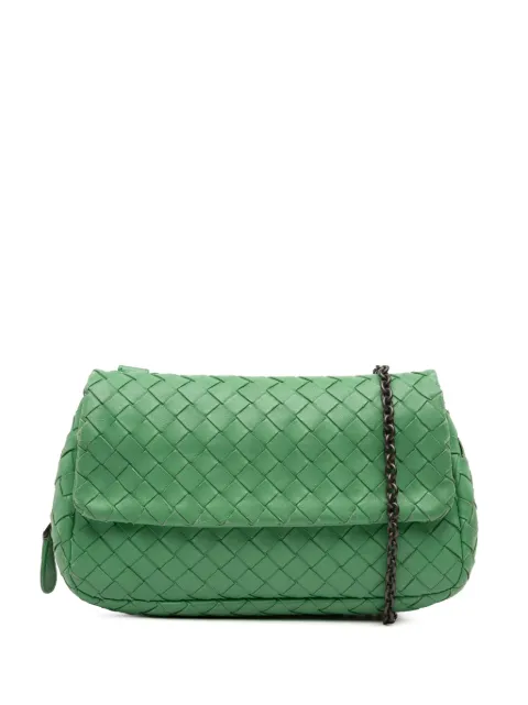Bottega Veneta Pre-Owned 2012-2025 Mini Nappa Intrecciato Expandable Chain crossbody bag