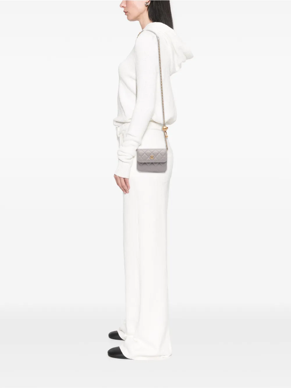 CHANEL Pre-Owned 2021 Mini Lambskin Pearl Crush Clutch On Chain crossbody bag | Pre-Owned | Image 2
