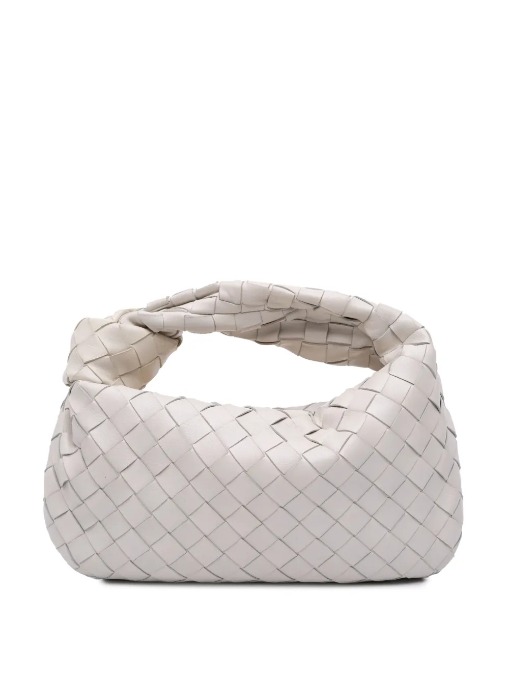 Bottega Veneta Pre-Owned 2012-2025 Mini Nappa Intrecciato Jodie hobo bag | White | Image 1