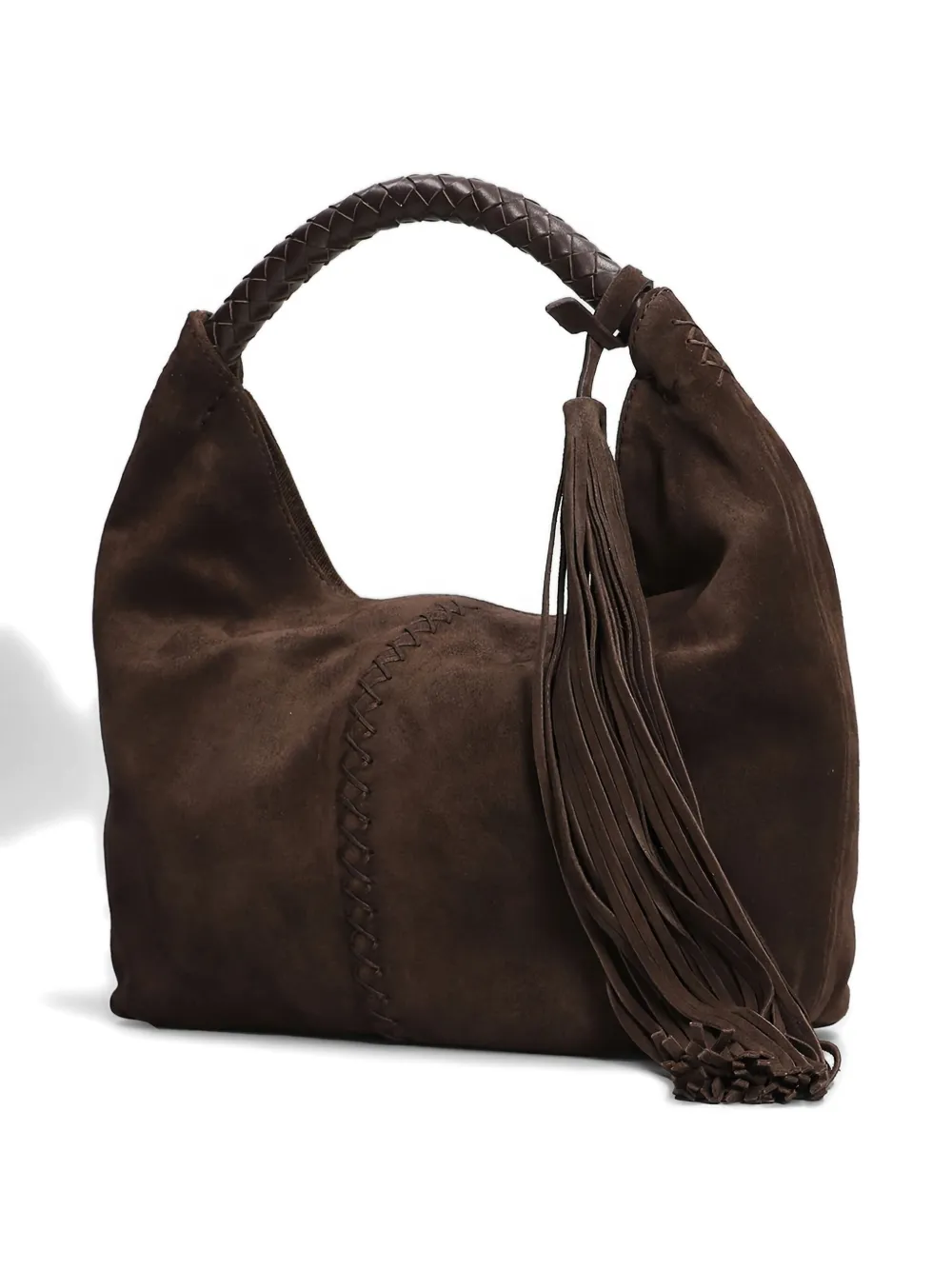 SIEDRES mini Galia braided-handle tassel tote bag | Image 2