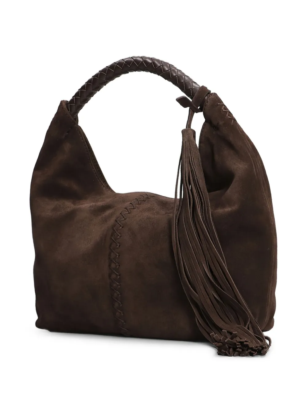 SIEDRES mini Galia braided-handle tassel tote bag | Image 2