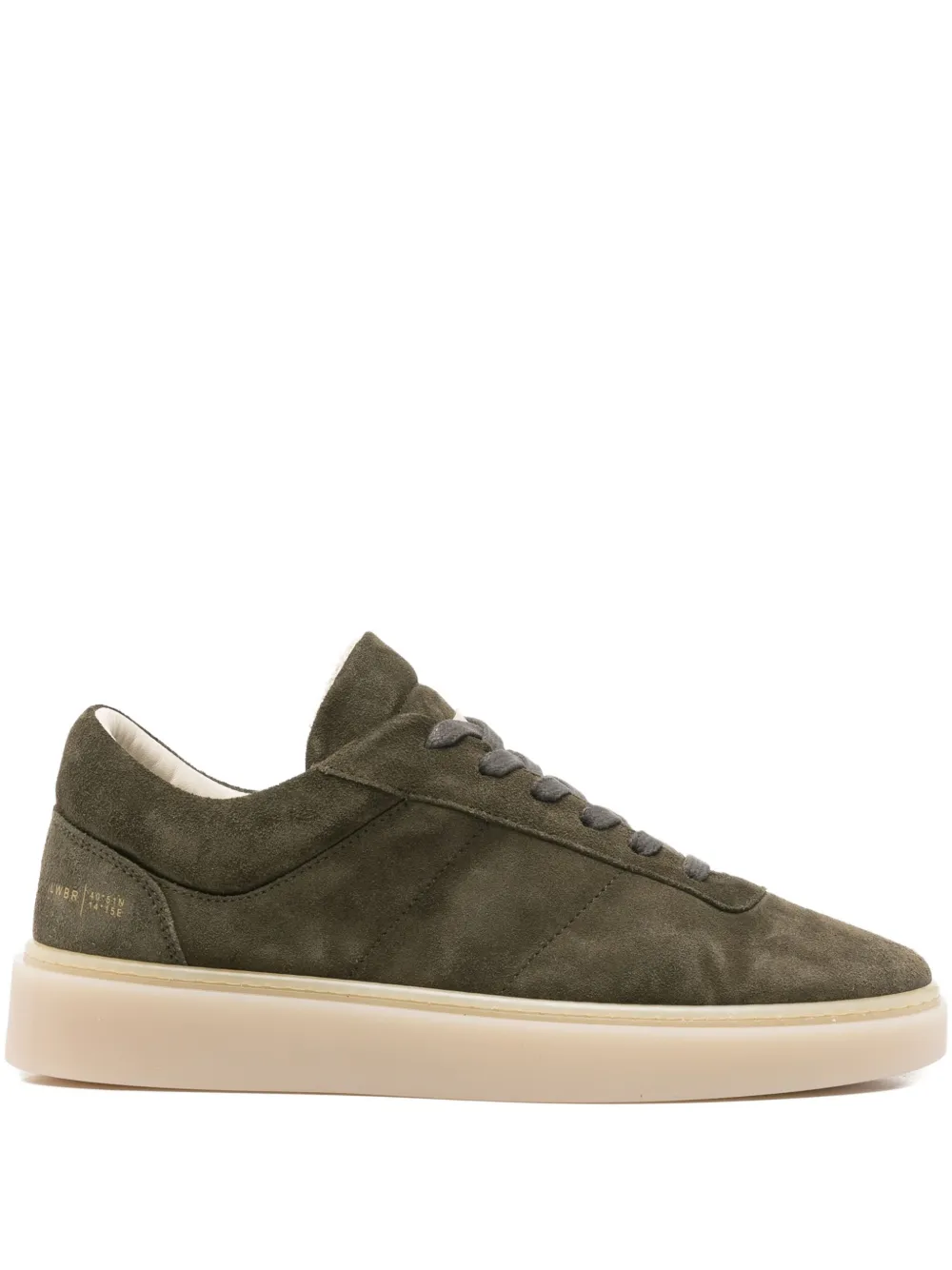 Low Brand suede lace-up sneakers | Green | Image 1