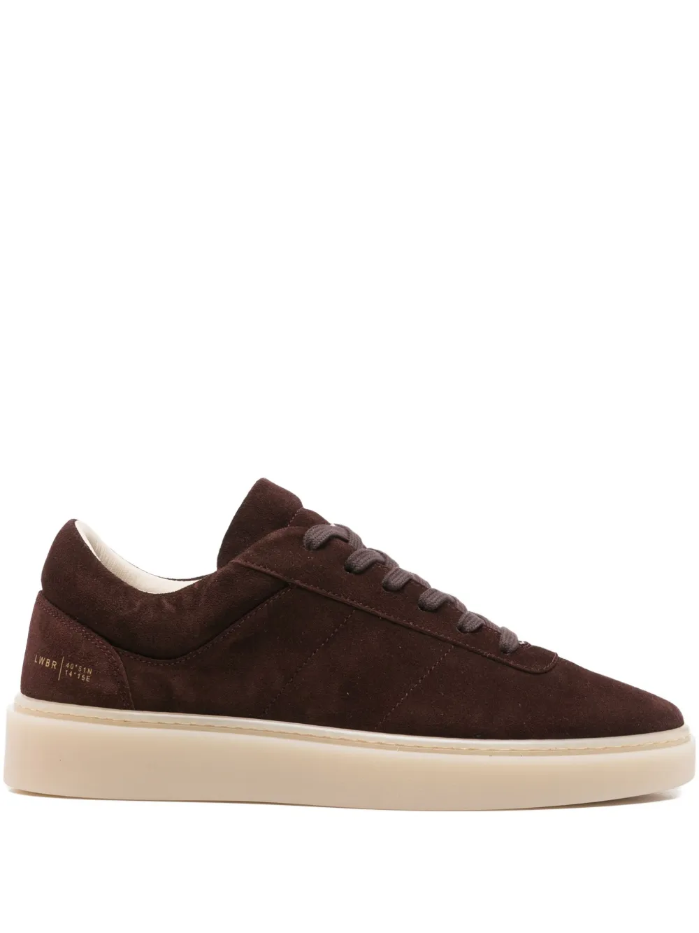 Low Brand suede lace-up sneakers | Red | Image 1