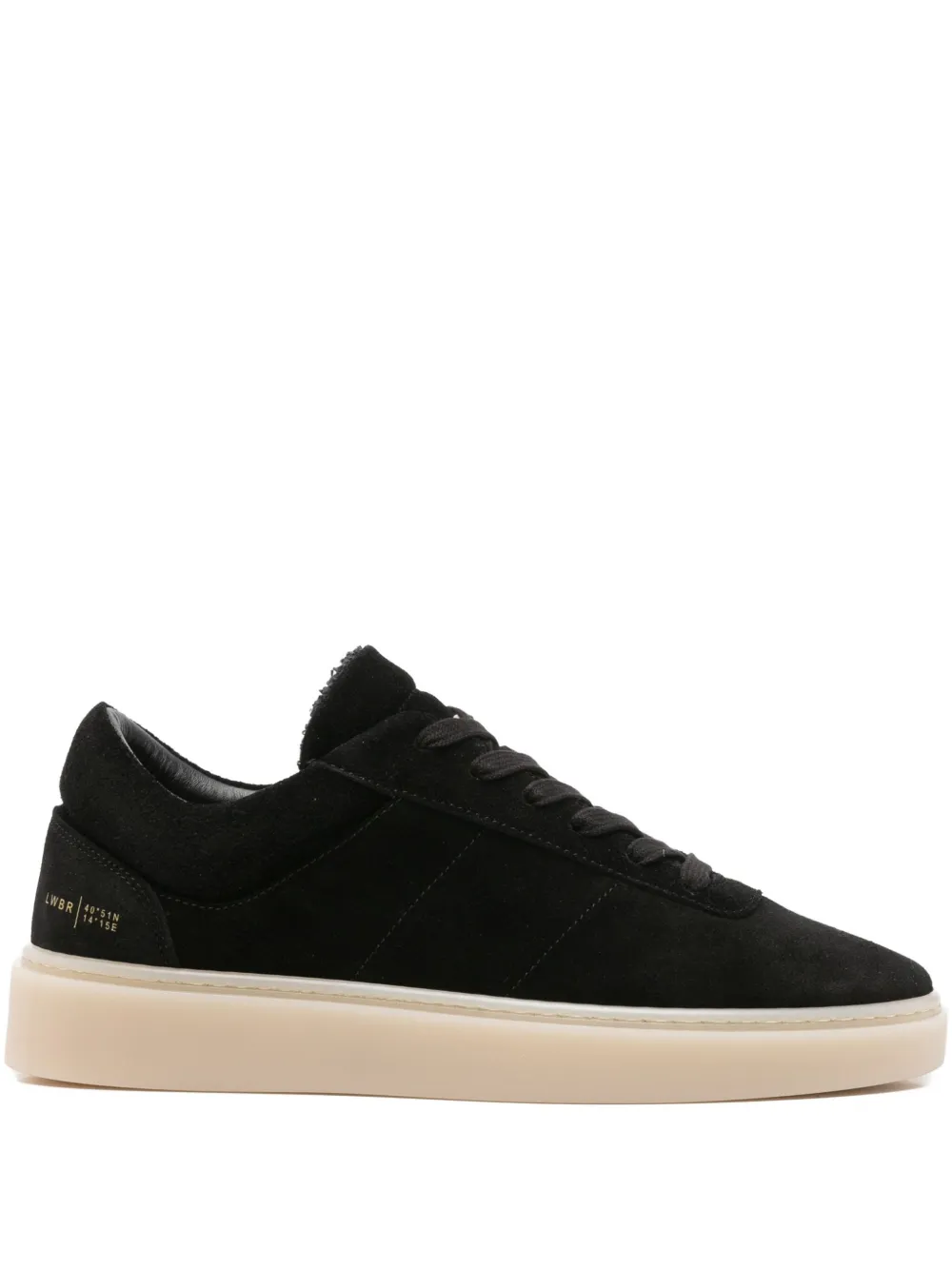 Low Brand suede lace-up sneakers | Black | Image 1