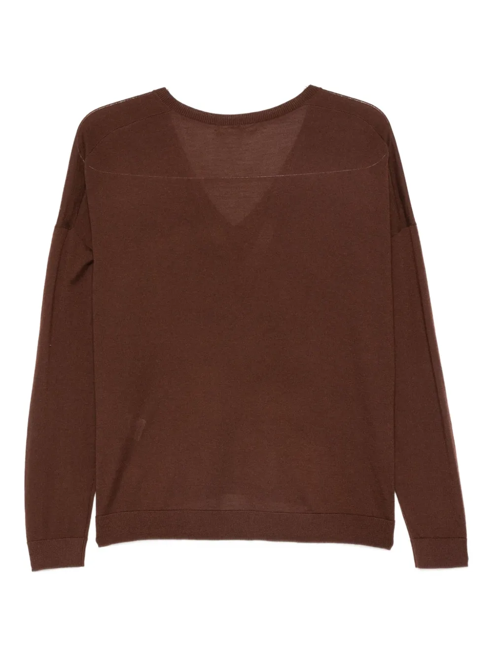Co V-neck Sweater In Brown