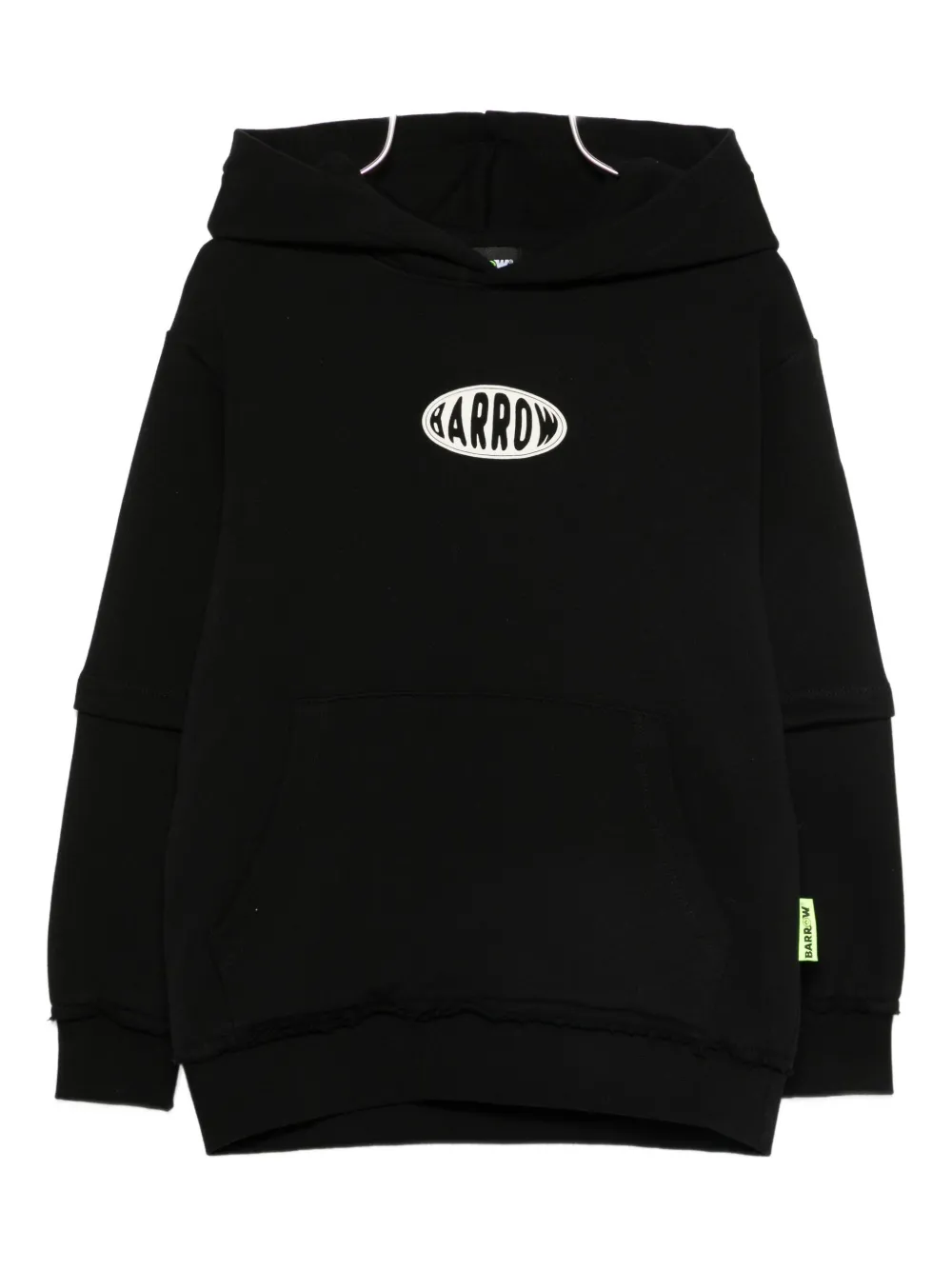 Barrow kids logo-print hoodie | Black | Image 1