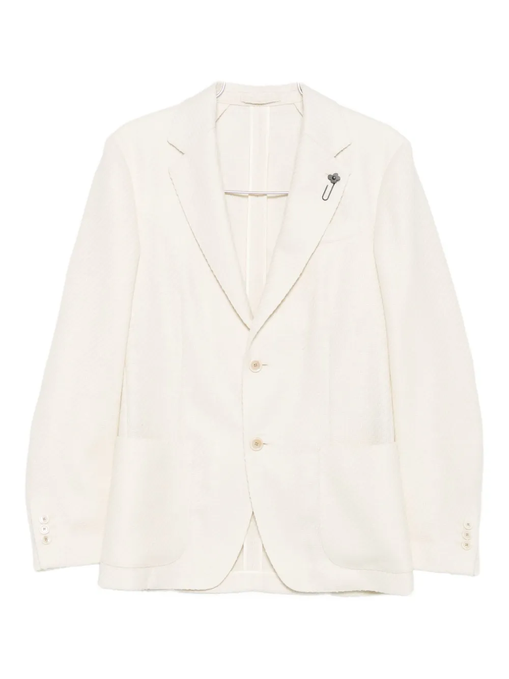 Lardini Single-breasted Blazer In Gold