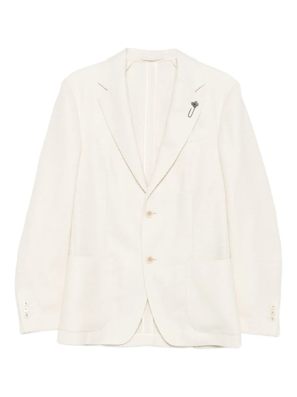 Lardini single-breasted blazer | Neutrals | Image 1