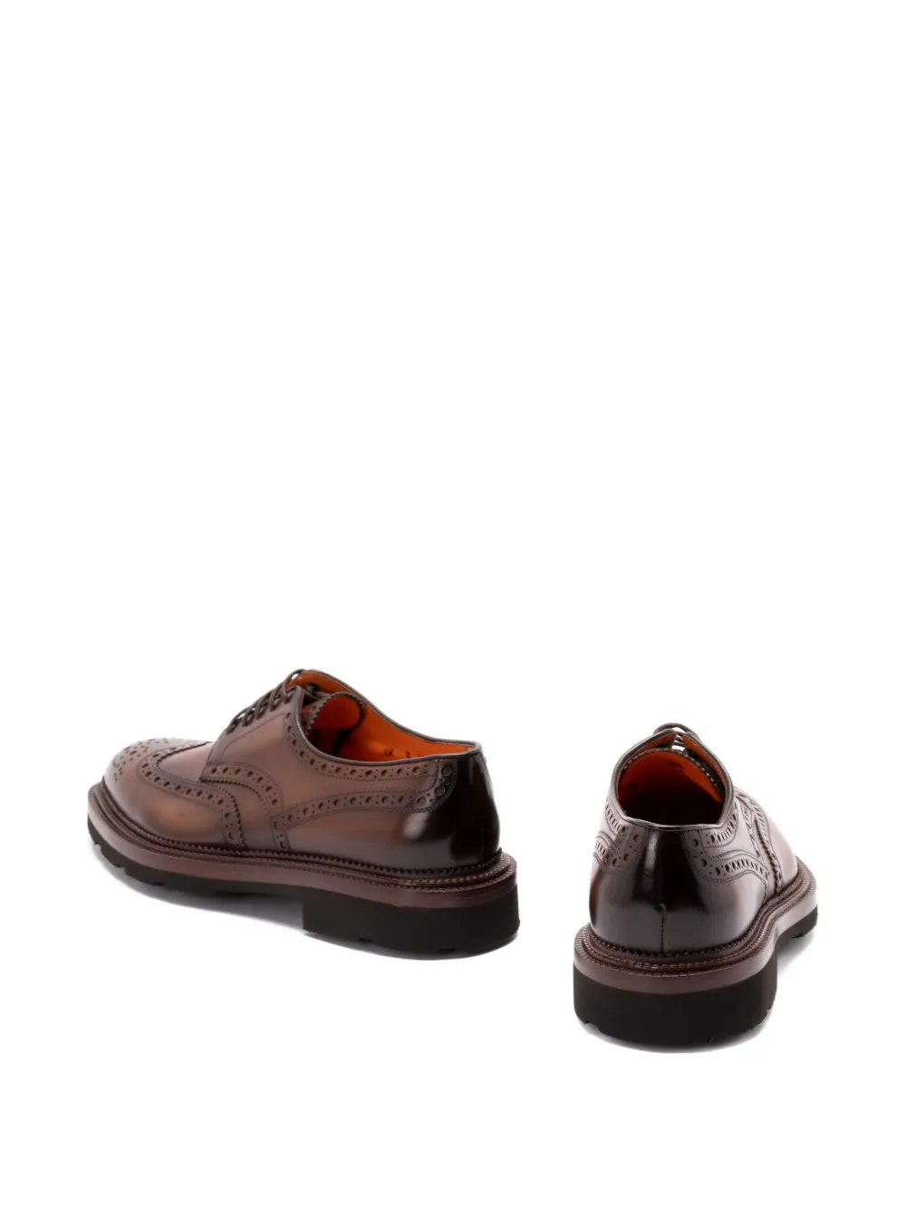 Santoni lace-up brogue-detail derby shoes Bruin
