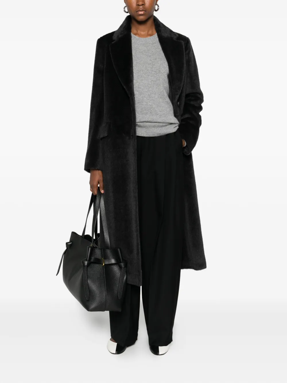 Peserico notched-lapel buttoned coat | Single Breasted Coats | Image 2