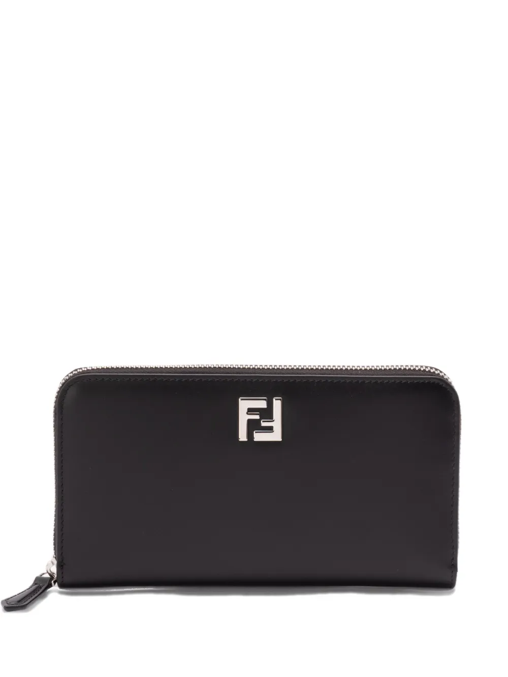 FENDI logo-plaque zip-around wallet | Black | Image 1