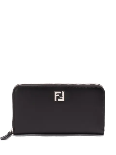 FENDI logo-plaque zip-around wallet