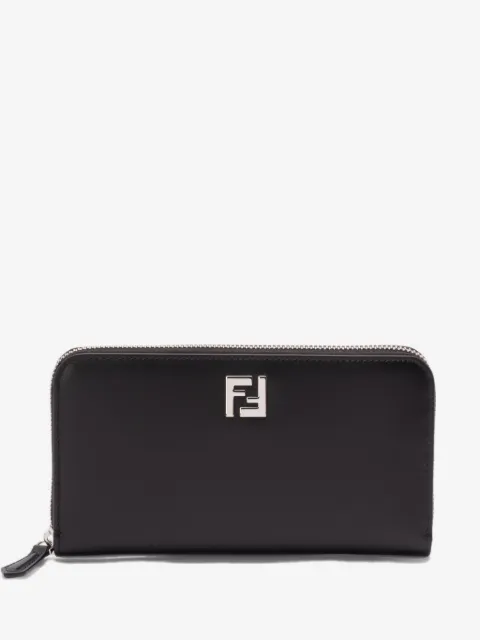 FENDI pung med logoplade og lynlås