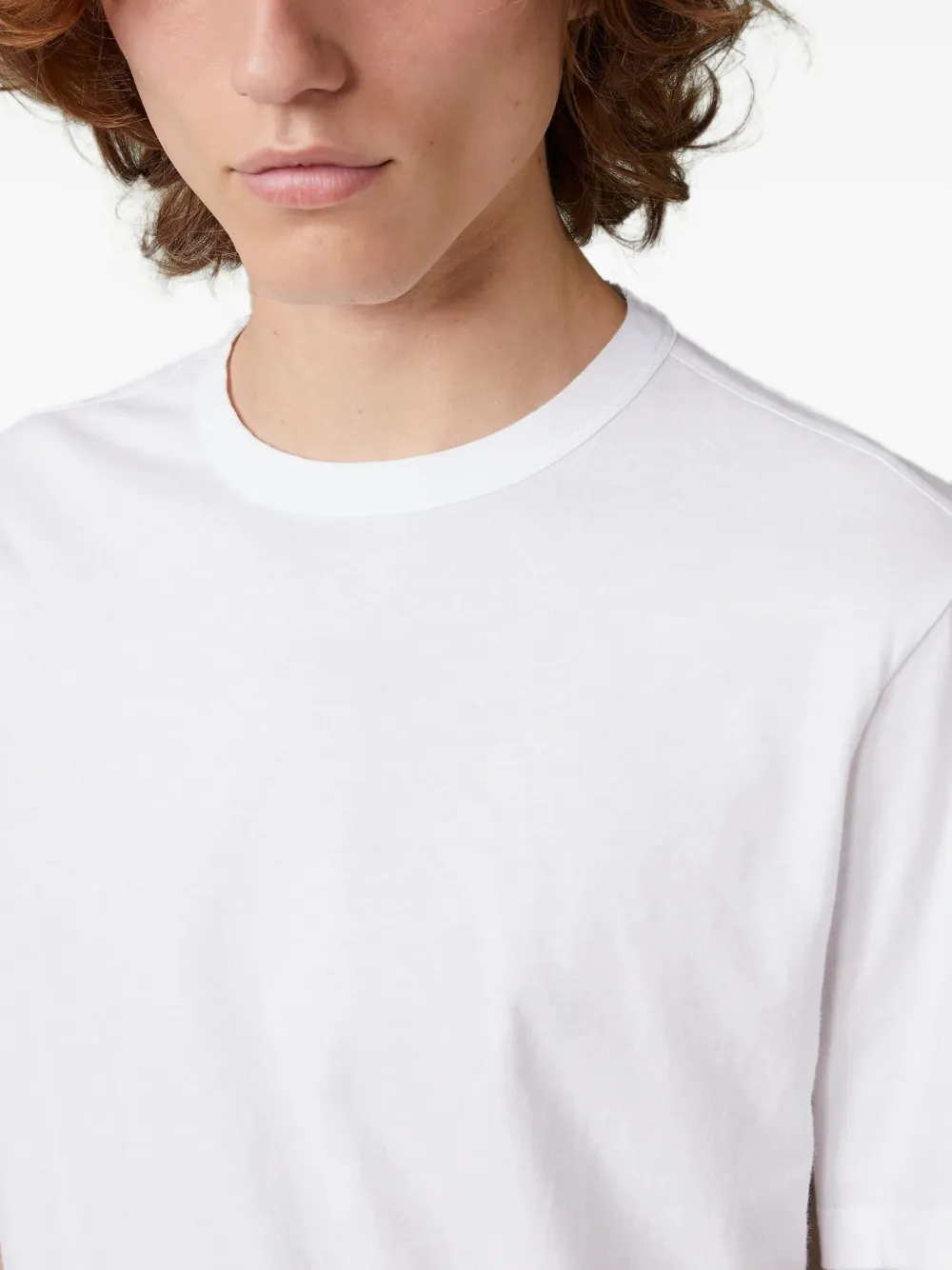 Officine Generale Katoenen T-shirt met ronde hals Wit