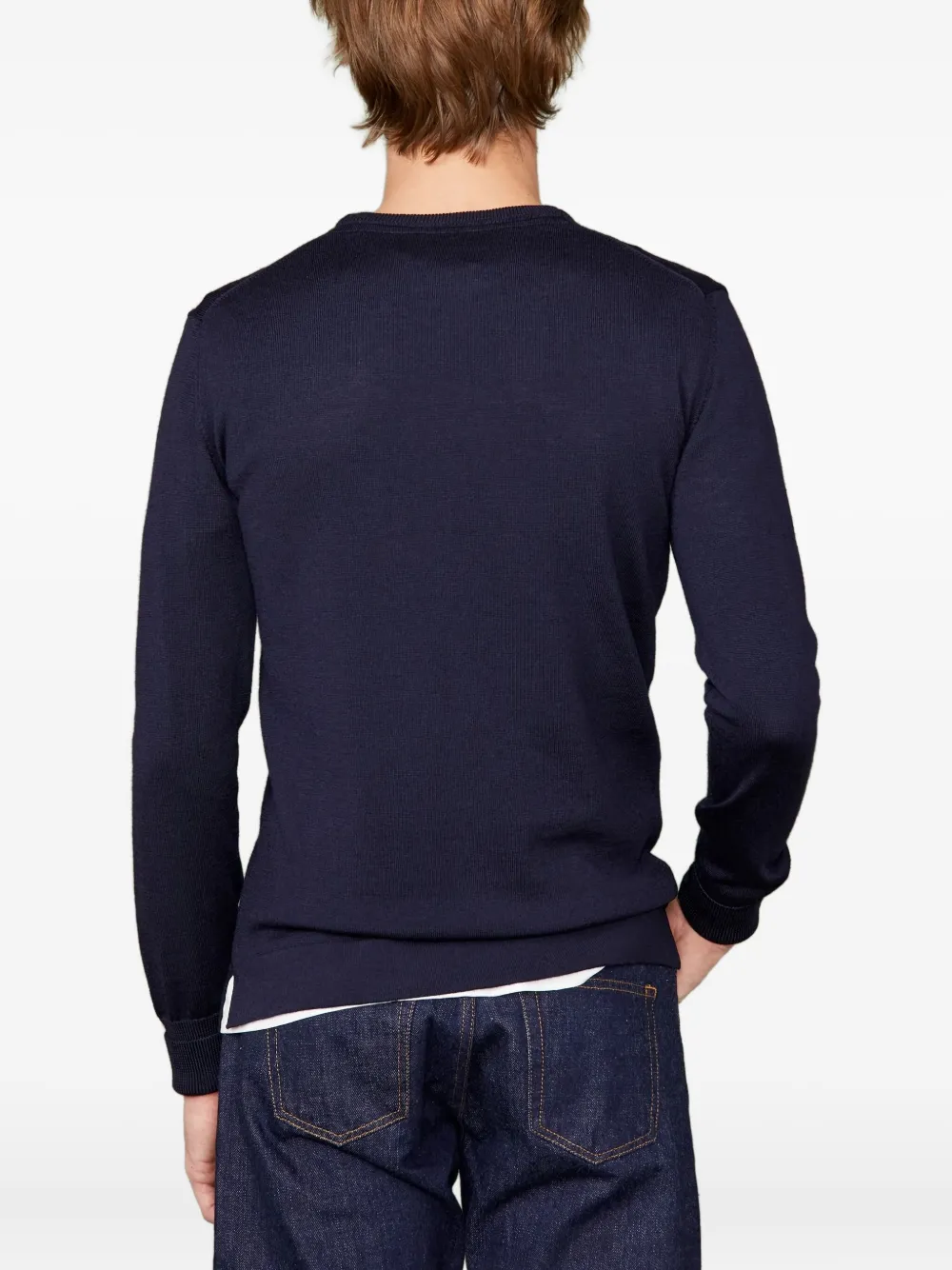 Officine Generale Trui met hoge hals - Blauw