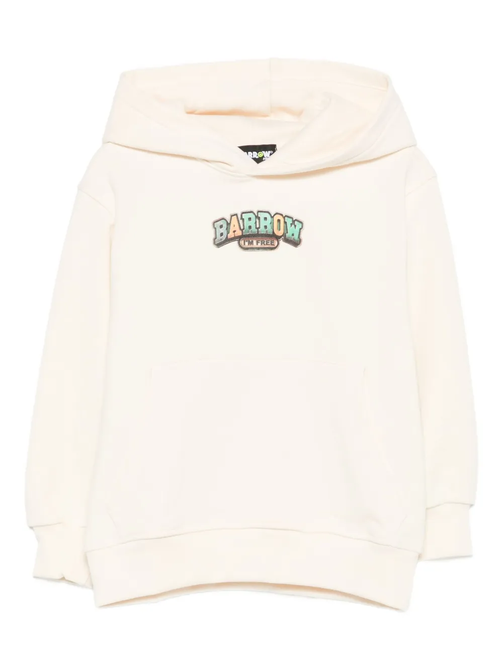 Barrow kids hoodie à imprimé graphique | tons neutres | Image 1