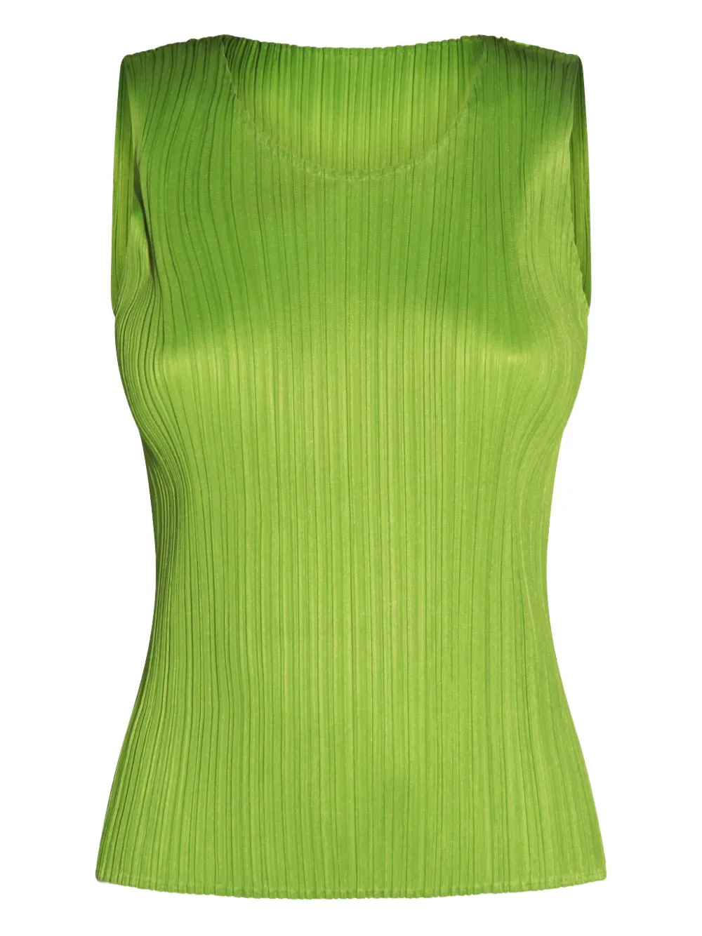 Issey Miyake Pleated Sleeveless Top In Multi