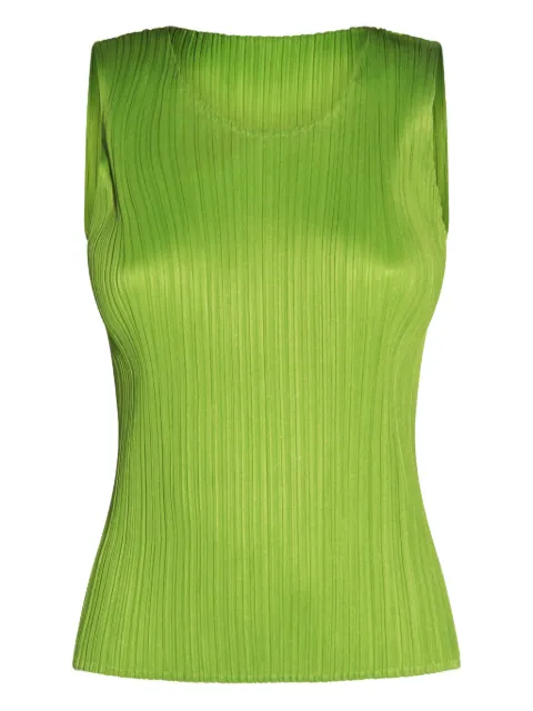 Pleats Please Issey Miyake pleated sleeveless top