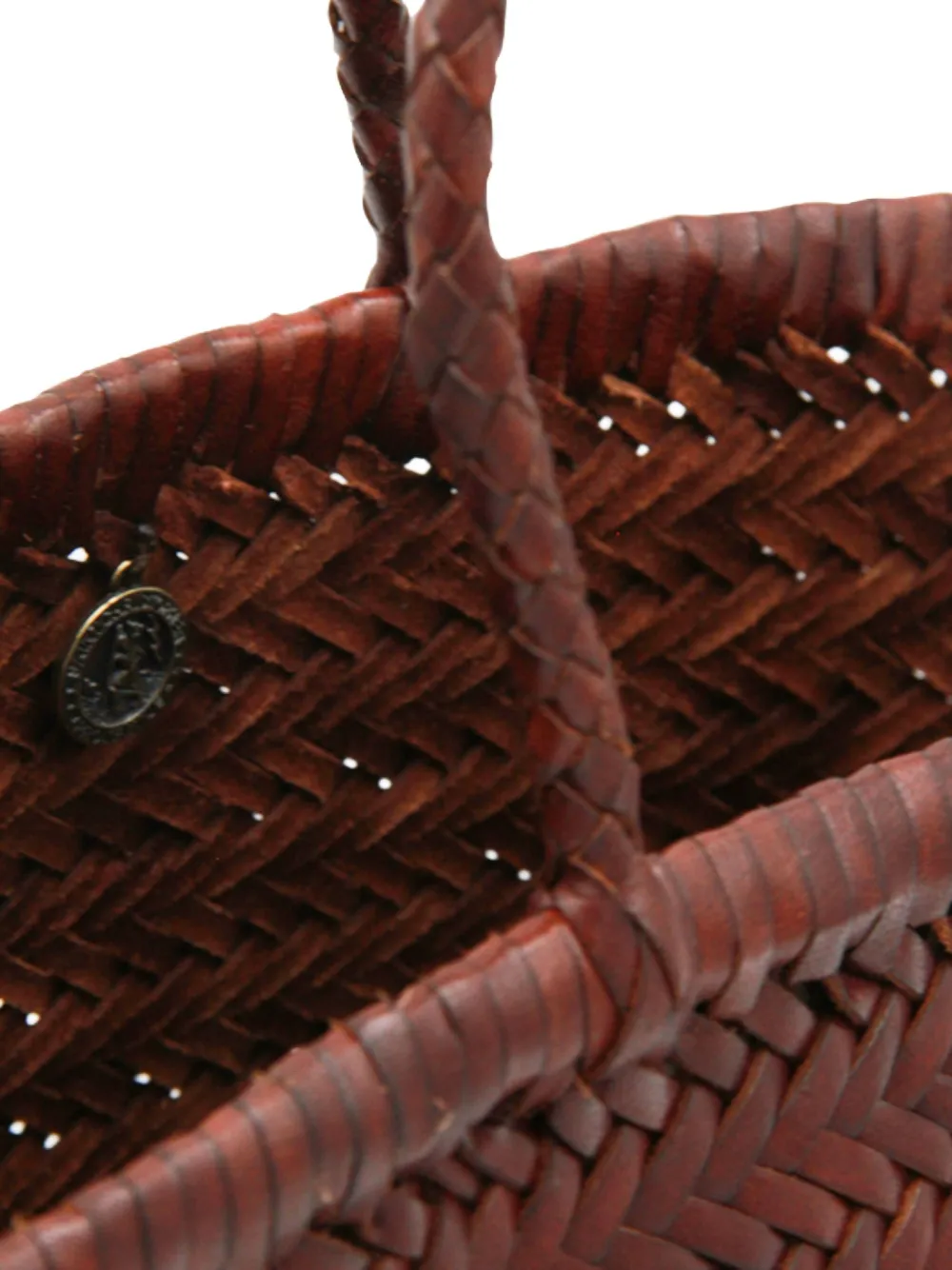 Dragon Diffusion Bamboo Triple Jump Small 3x Jump Design Basket 40x19x15 Cm In Brown