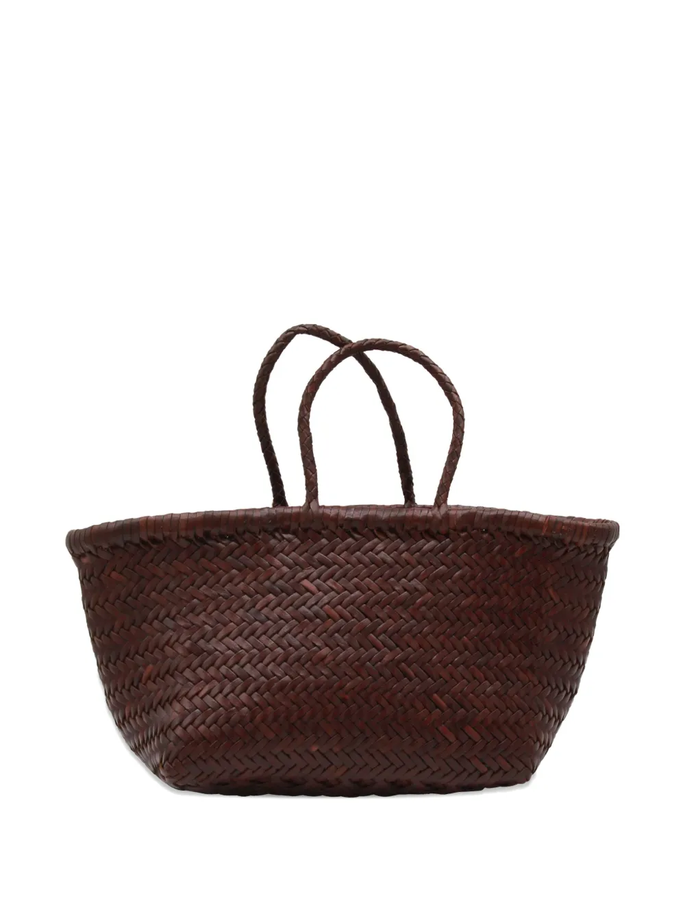 Dragon Diffusion Bamboo Triple Jump Small 3x Jump Design Basket 40x19x15 Cm In Brown
