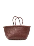DRAGON DIFFUSION small Triple Jump leather tote bag - Brown